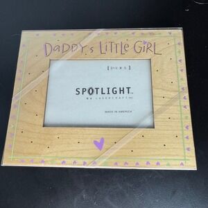 New Kathy Davis Daddy's Little Girl Picture Frame Home Decor Gift Idea 3.5x5‎